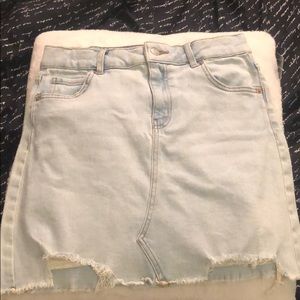 Target mini distressed skirt